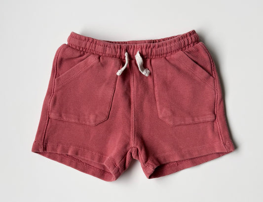 Zara Pink Ribbed Sweat Shorts (3-4 Years)