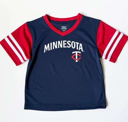Minnesota Twins Blue & Red Baseball Jersey/T-Shirt (2T)