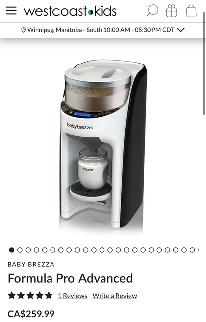 Baby Brezza Formula Pro Advance Dispenser