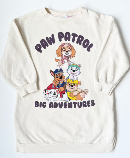 Zara x Paw Patrol White “Big Adventures” Sweater Dress (4-5 Years)