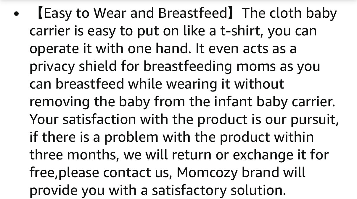 Momcozy Baby Wrap Carrier in Dark Grey