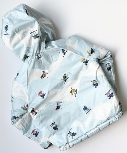 The North Face Perrito Blue Skiers Reversible Puffer Jacket (2T)