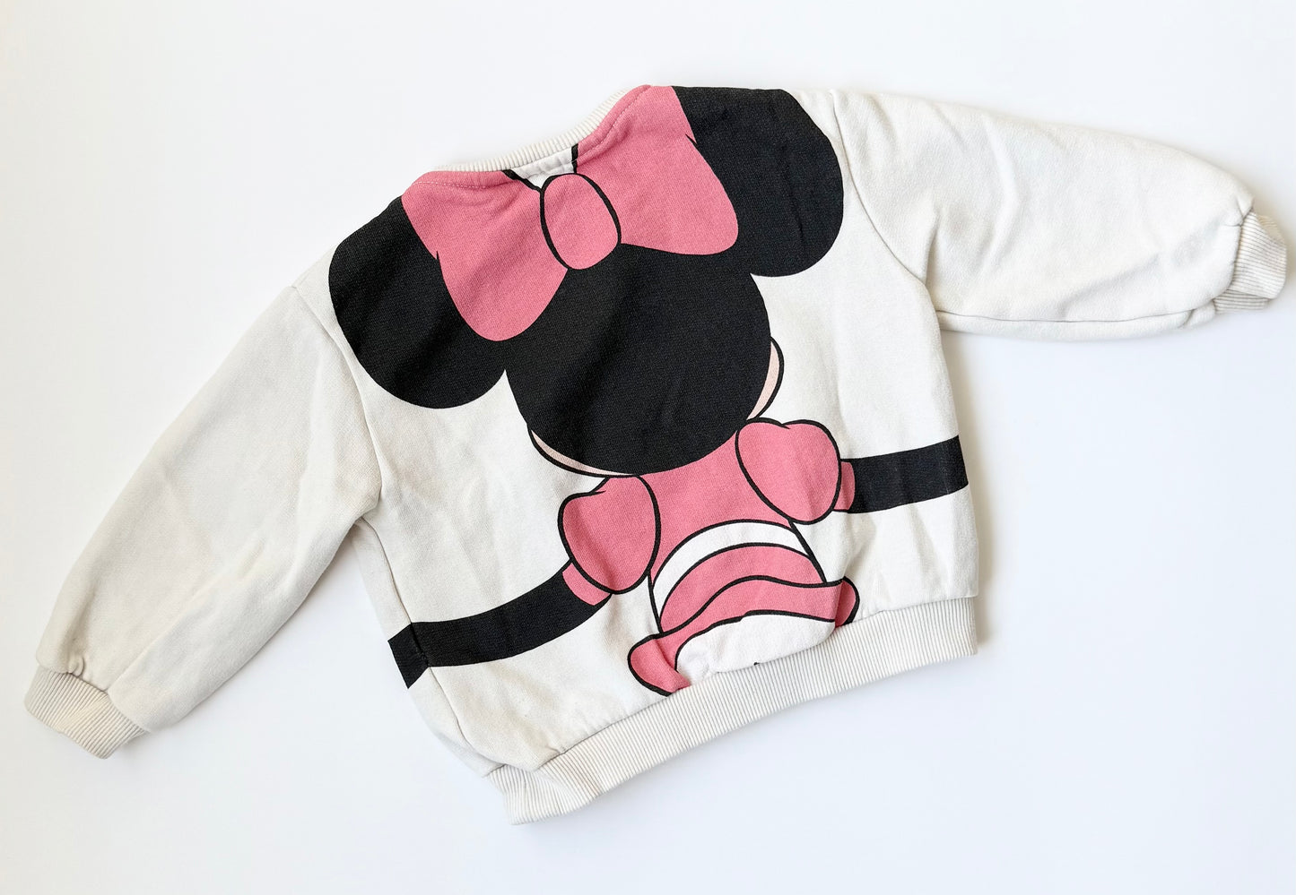 Zara x Disney White “Hug Me” Crewneck Sweater (18-24 Months)