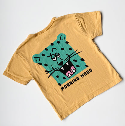 Zara Yellow & Green Tiger “Laughs & Fun” T-Shirt (3-4 Years)