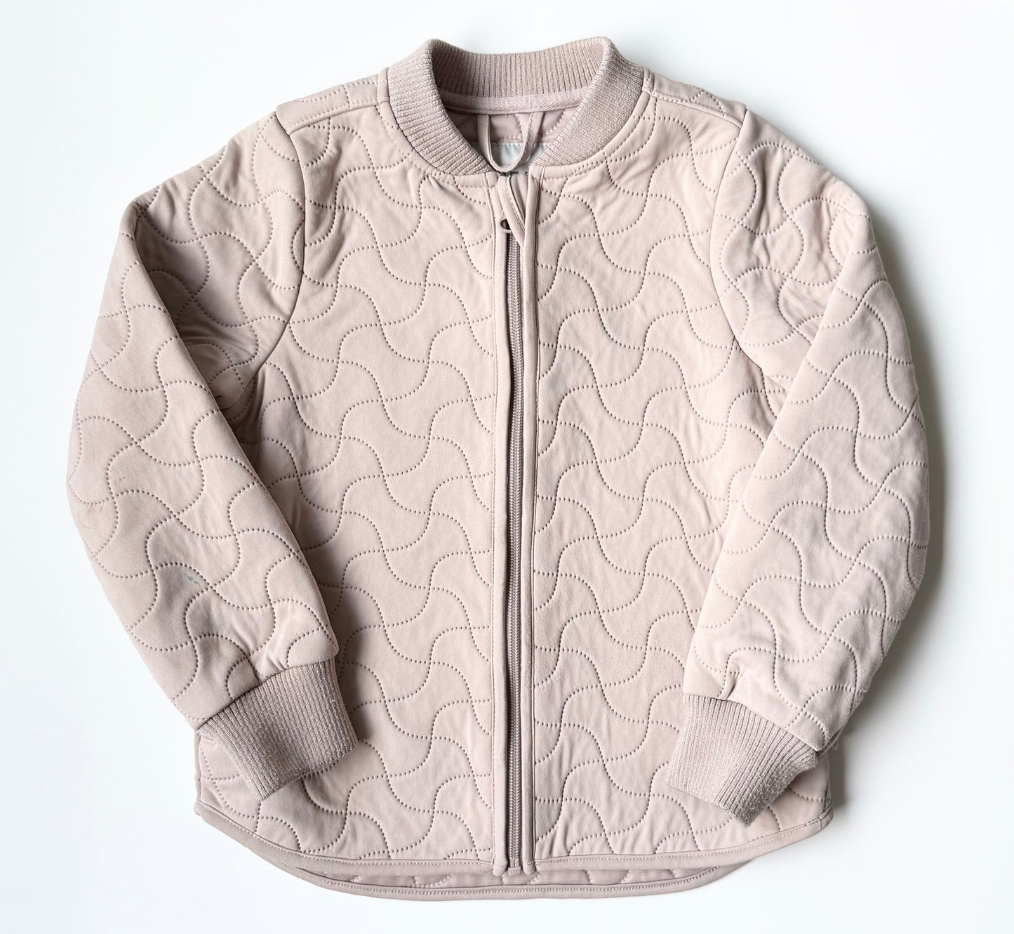 Wheat Thermo Quilted Fall Jacket Loui in Warm Rose (6 Years)