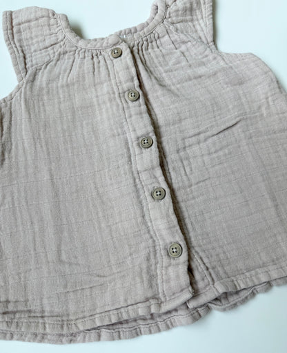 Jamie Kay Light Pink Muslin Short Sleeve Top (1 Year)