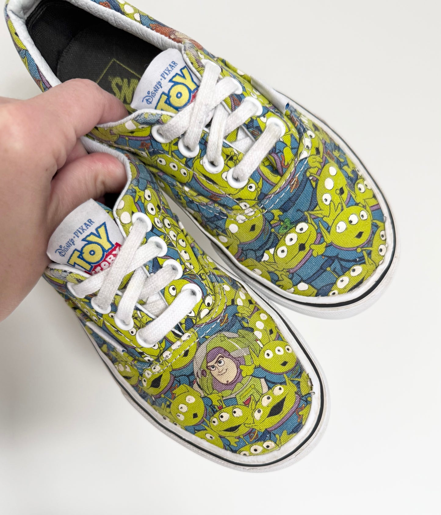 Vans x Disney Pixar Toy Story Green Aliens & Buzz Lace Up Sneakers (Kids 1)