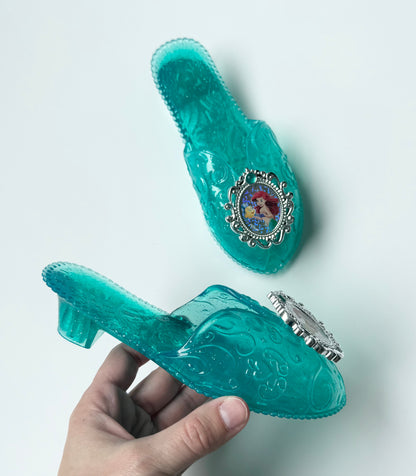 Ariel Turquoise Dress Up Shoes (8/9T)