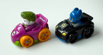 Fisher-Price Little People DC Super Friends Batman & Joker Wheelie Bundle