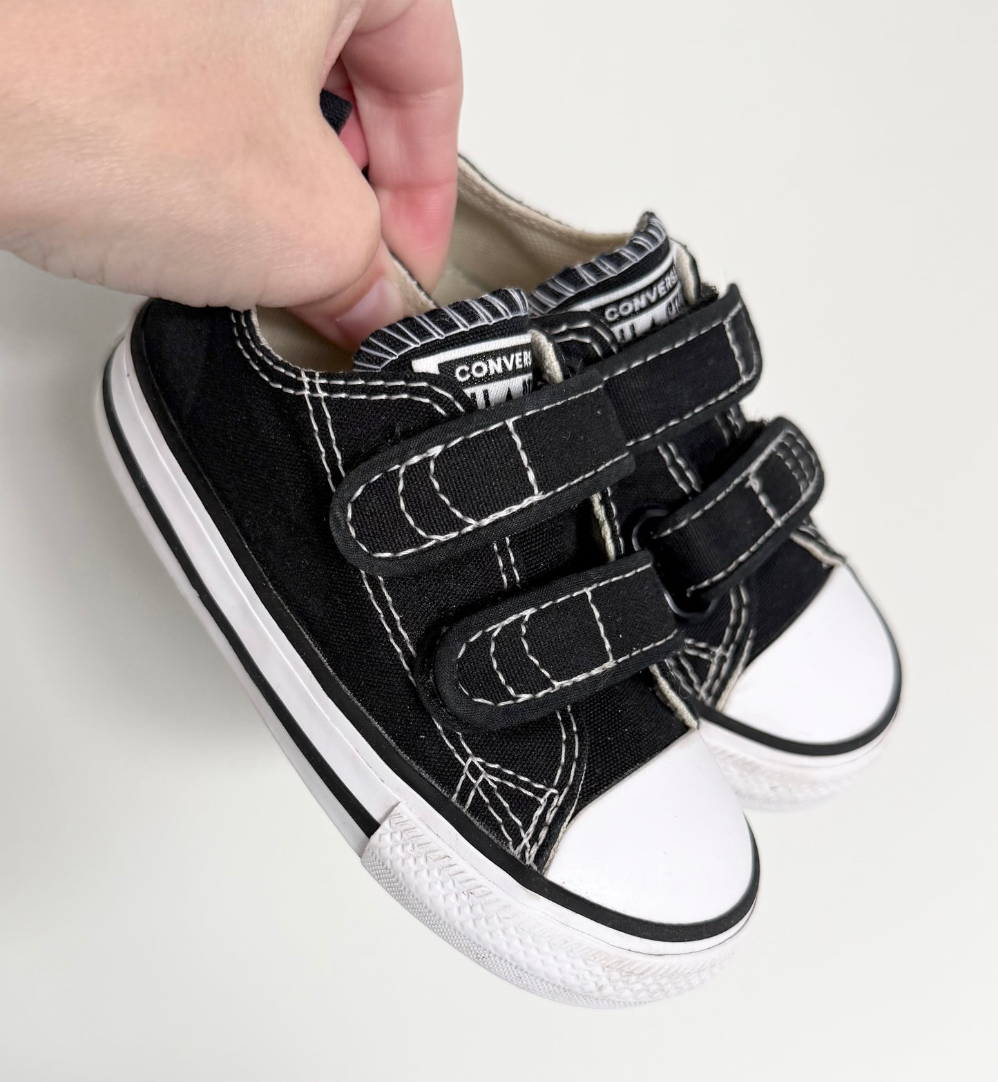 Converse Black Velcro Sneakers (6)