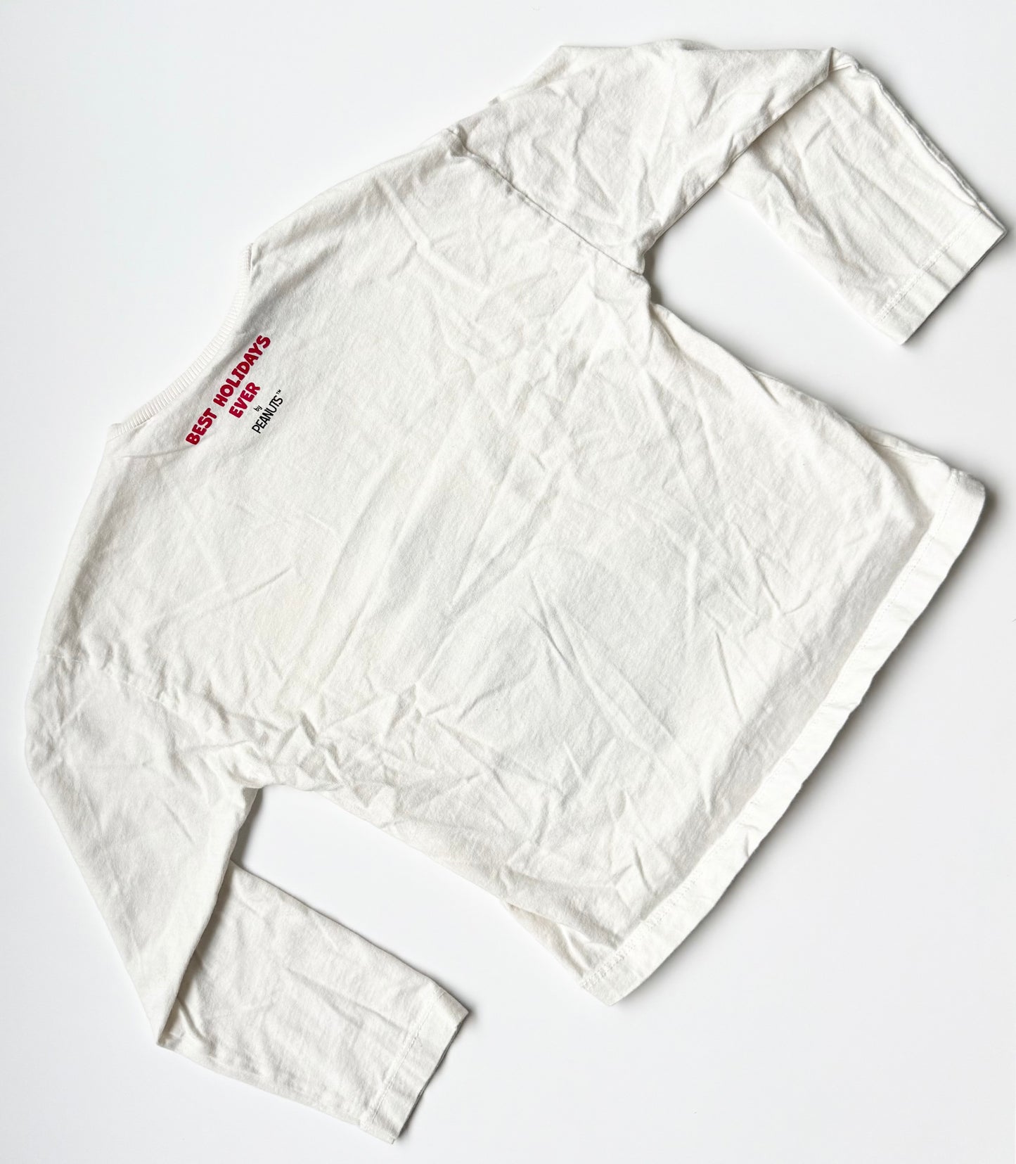 Zara x Peanuts Snoopy & Woodstock Christmas Tree White Long Sleeve (5-6 Years)