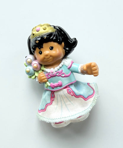 Fisher-Price Little People Princess Mia With Cloth Skirt Figurine