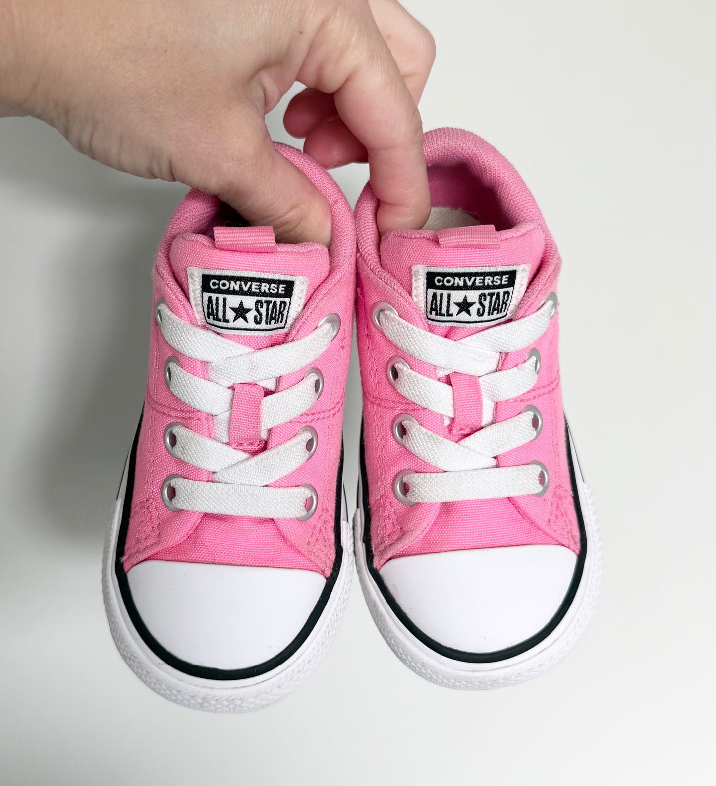 Converse Hot Pink Stretch Lace Sneakers (6)