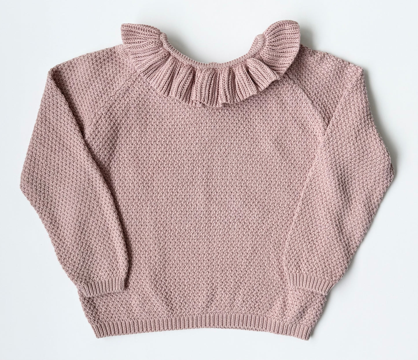 Jamie Kay Pink Knit Ruffle Collar Sweater (5 Years)