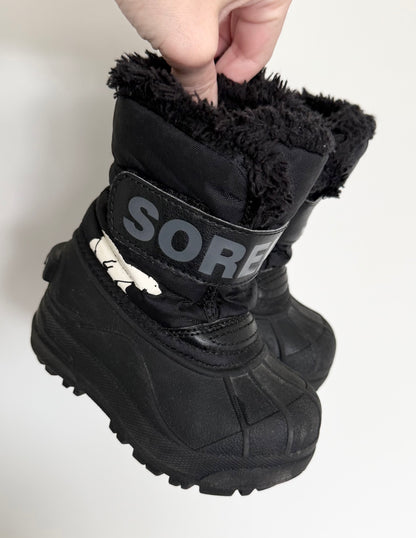 Sorel Black Snow Commander Winter Boots (6)