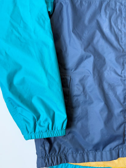 The North Face Blue & Orange Trim Zipline Rain Windbreaker Jacket (5T)
