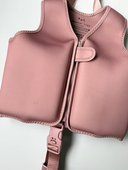 Current Tyed Swim Vest in Blush (1-3 Years)
