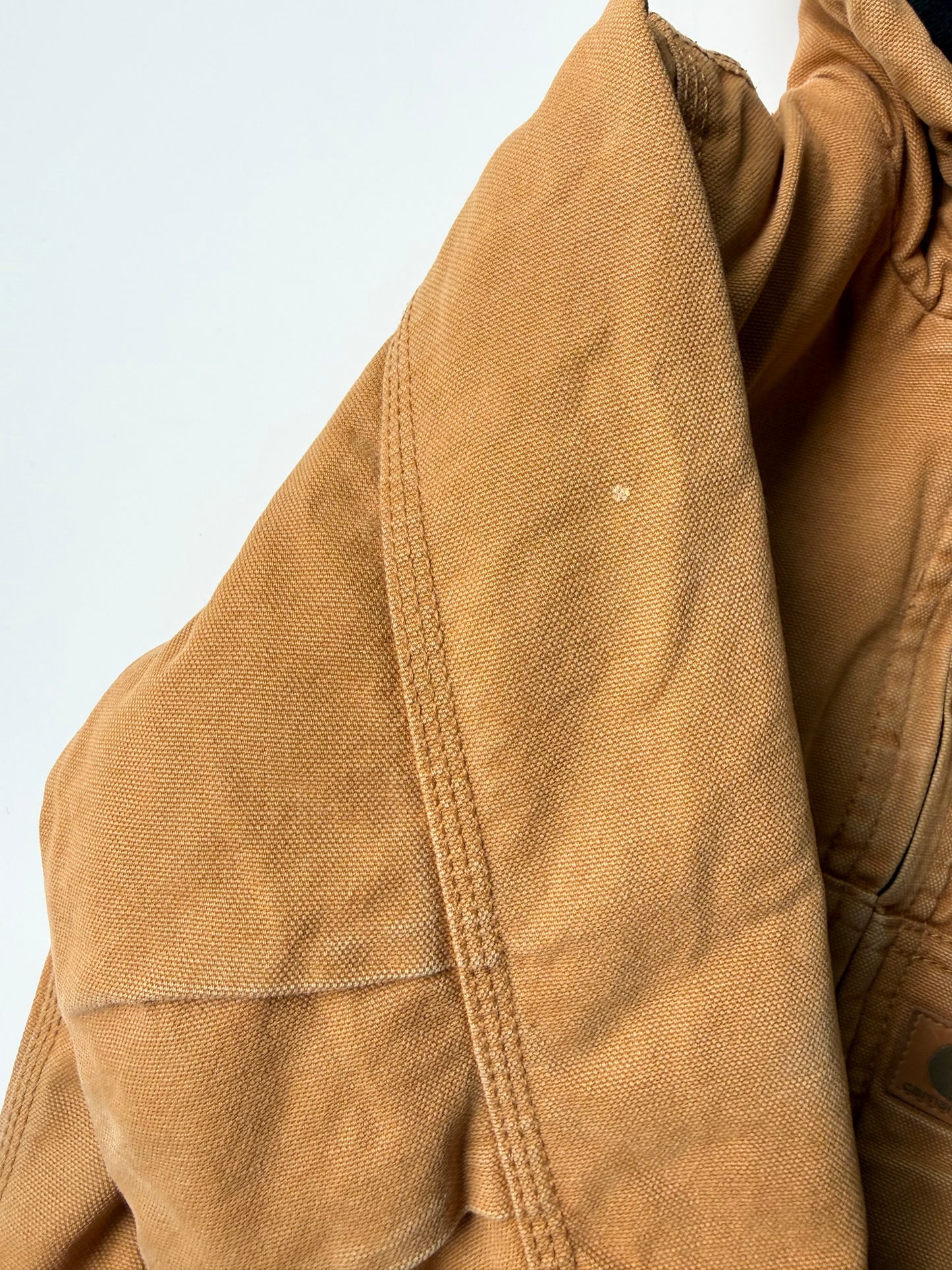 Carhartt Brown Active Flannel Quilt-Lined Cotton Duck Canvas Jacket (4T)