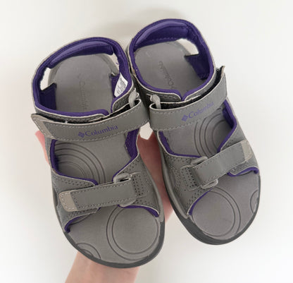 Columbia Techsun Grey & Purple Velcro Strap Sandals (11)