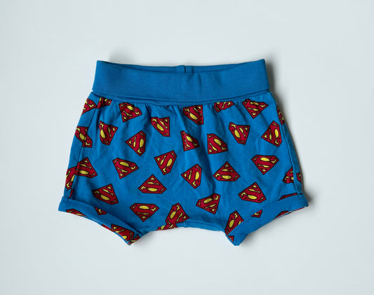 H&M Blue Superman Shorts (1-2 Months)