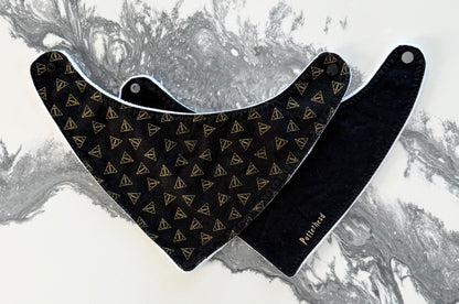 Harry Potter Black & Gold Bib Set