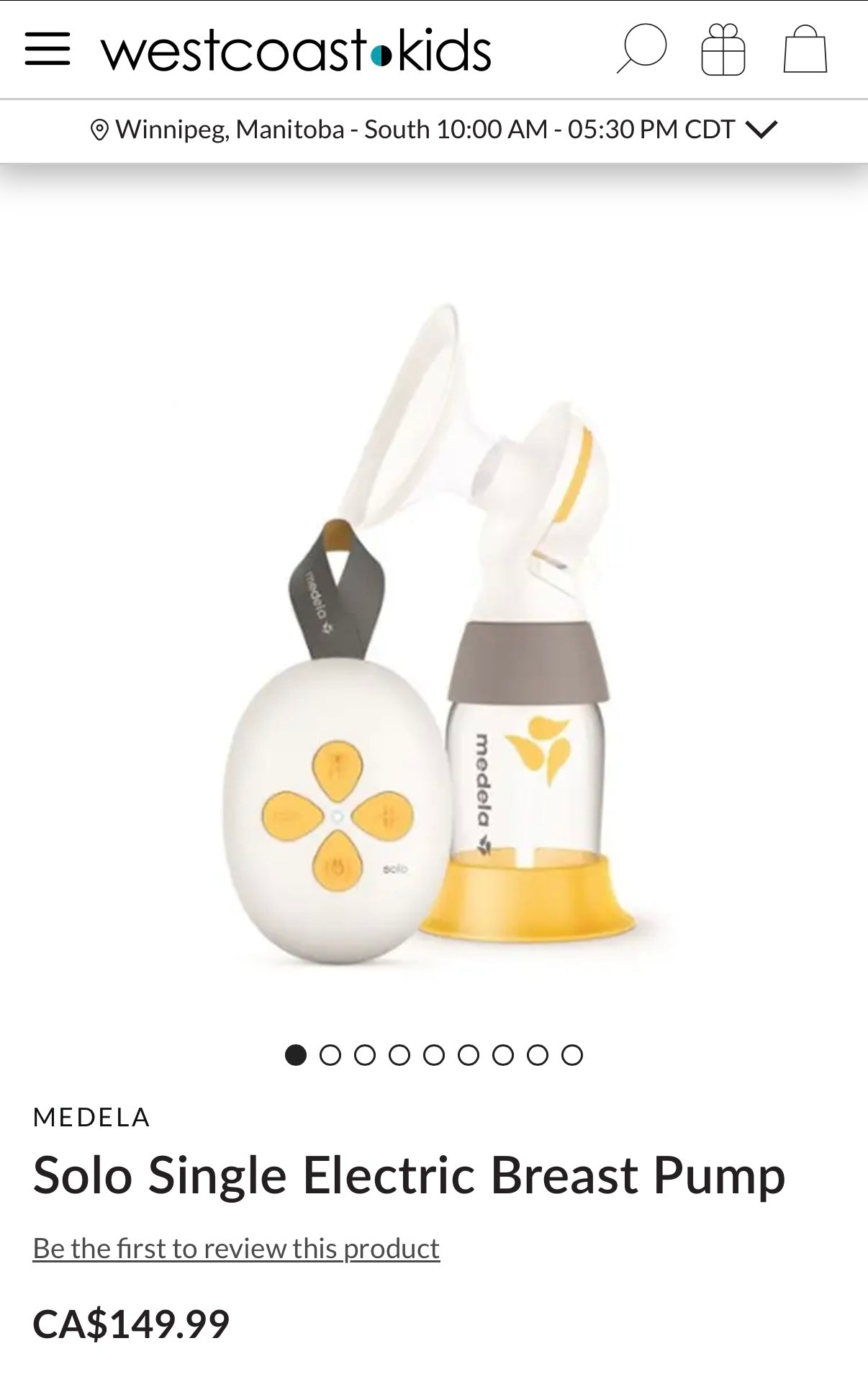 Medela Solo Single Electric Breast Pump