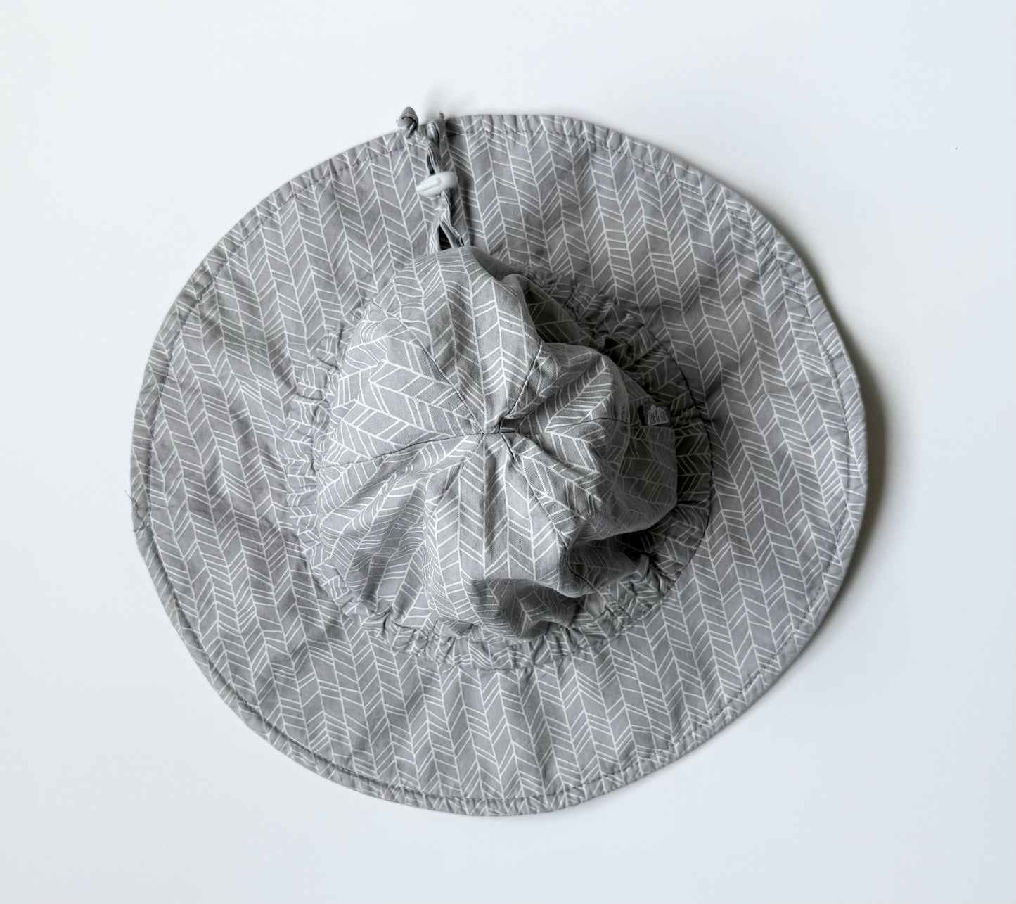 Jan & Jul Grey Chevron Sun Hat (2-5 Years)