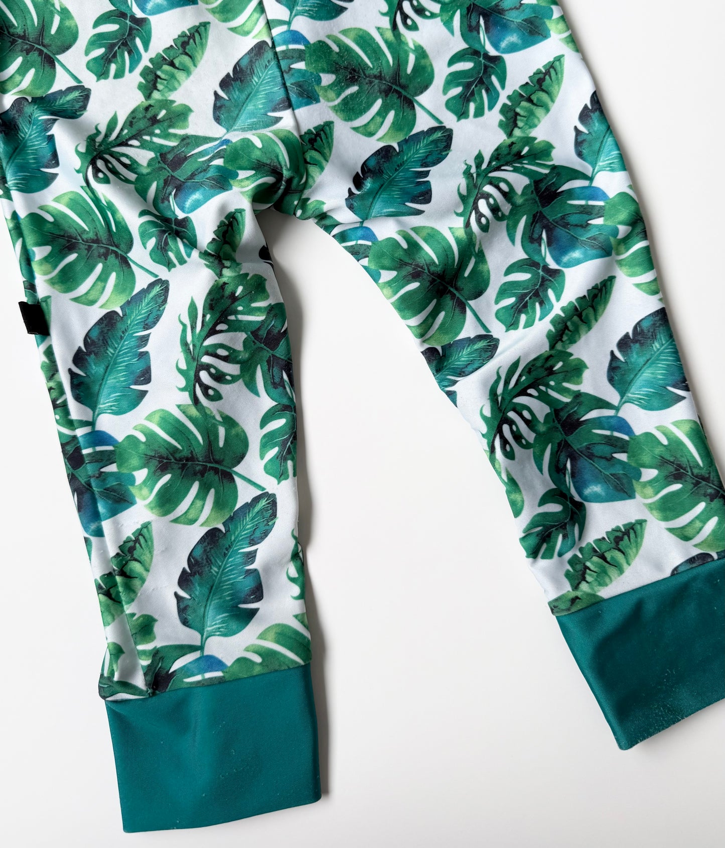 Honeysuckle Swim Green Jungle Leaves Full Coverage Sunsuit (2T)