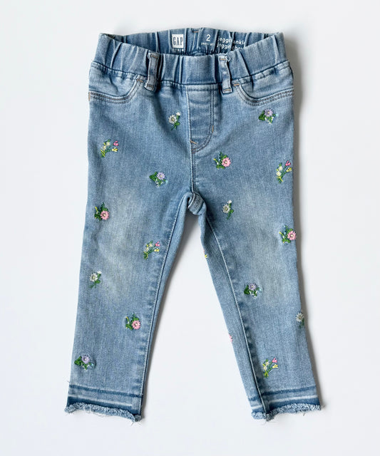 Baby Gap Spring Floral Jeans (2T)