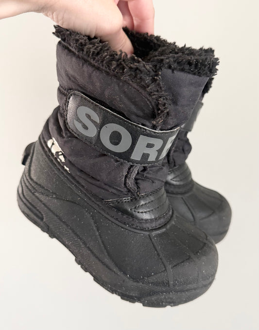 Sorel Black Snow Commander Winter Boots (10)
