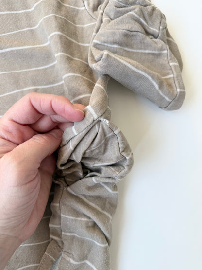 Jax & Lennon Beige & White Stripes Sweater Dress (3/4 Years)