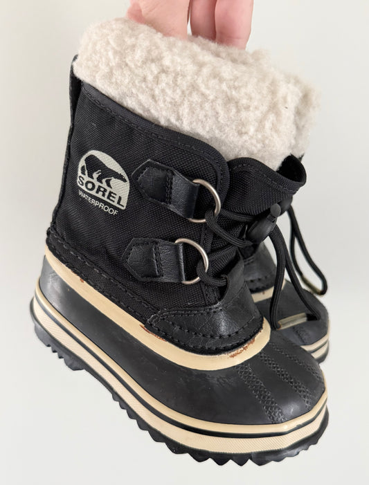 Sorel Yoot Pac Black Nylon Winter Boots (8)