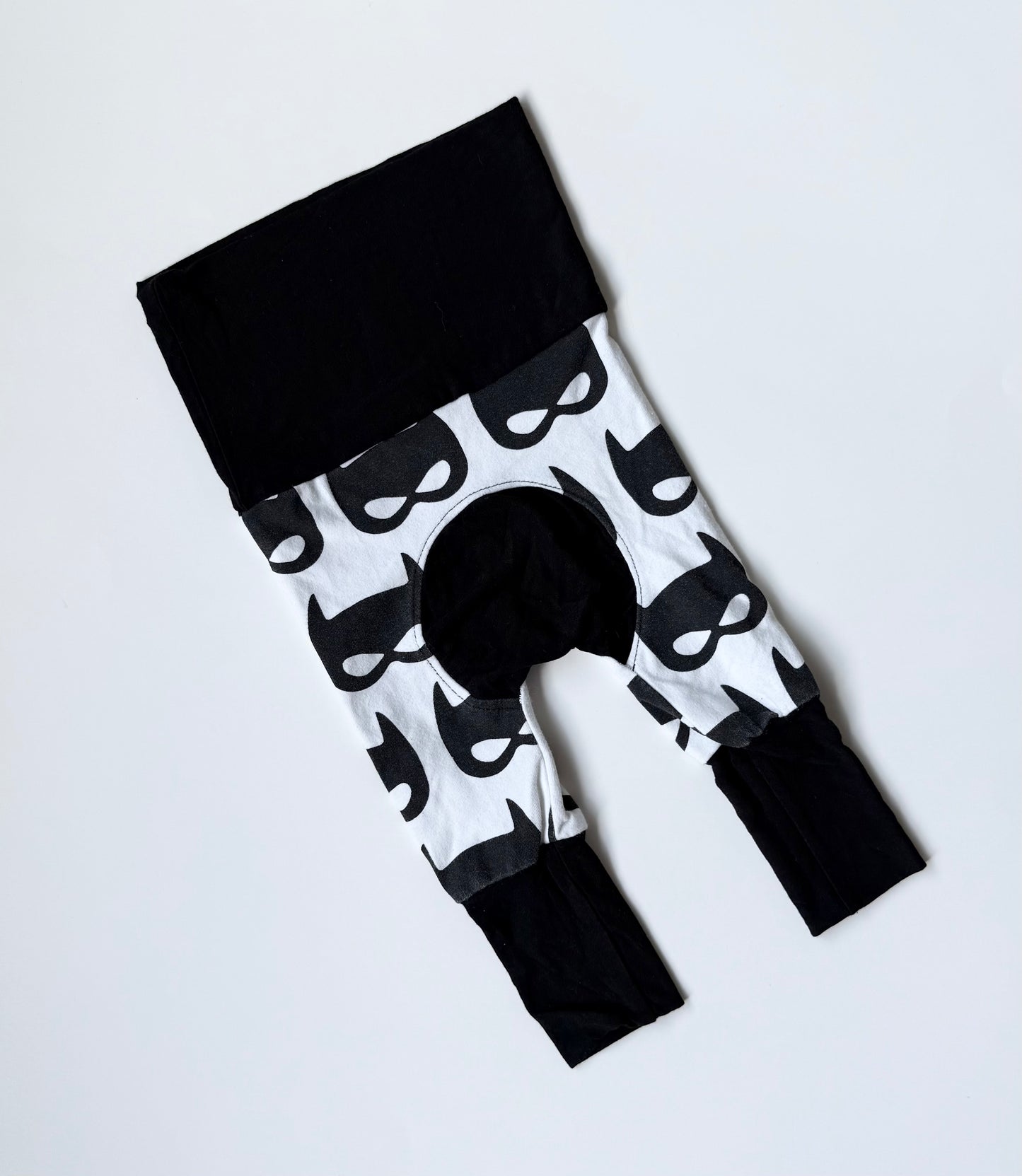 My Sunshine Black & White Batman Grow With Me Leggings (3-6 Months)