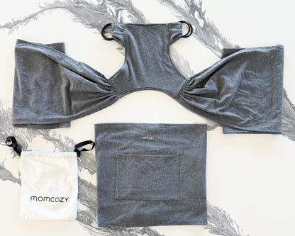 Momcozy Baby Wrap Carrier in Dark Grey