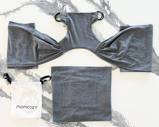 Momcozy Baby Wrap Carrier in Dark Grey