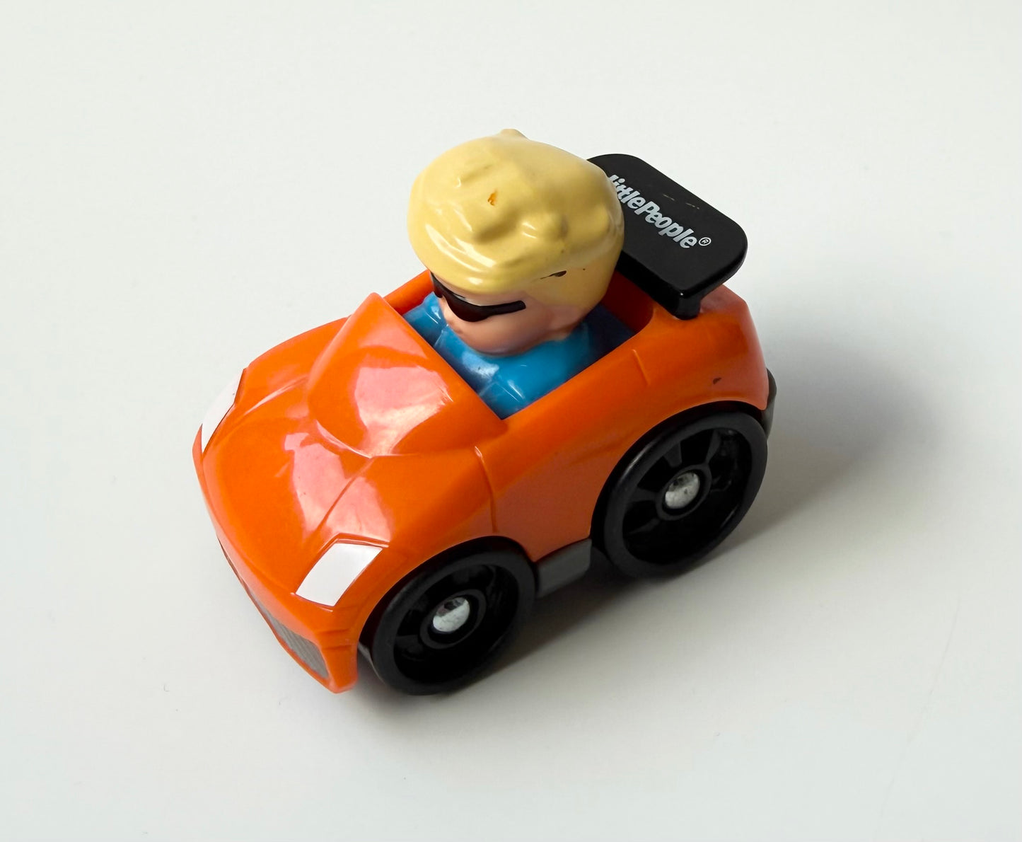 Fisher-Price Little People Orange Sunglasses Boy Wheelie
