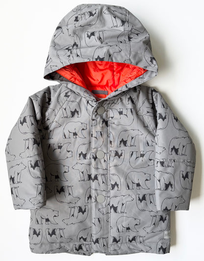 MEC Baby Grey & Orange Polar Bears Mini Toaster Parka (18 Months)