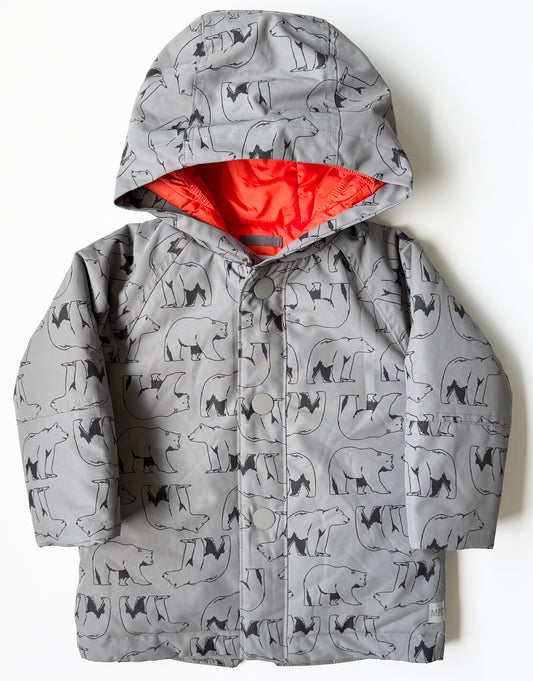 MEC Baby Grey & Orange Polar Bears Mini Toaster Parka (18 Months)