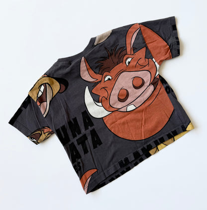 Zara x Disney The Lion King Grey Timon & Pumba T-Shirt (9-12 Months)