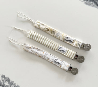 Copper Pearl Binky Clips - 3 Total