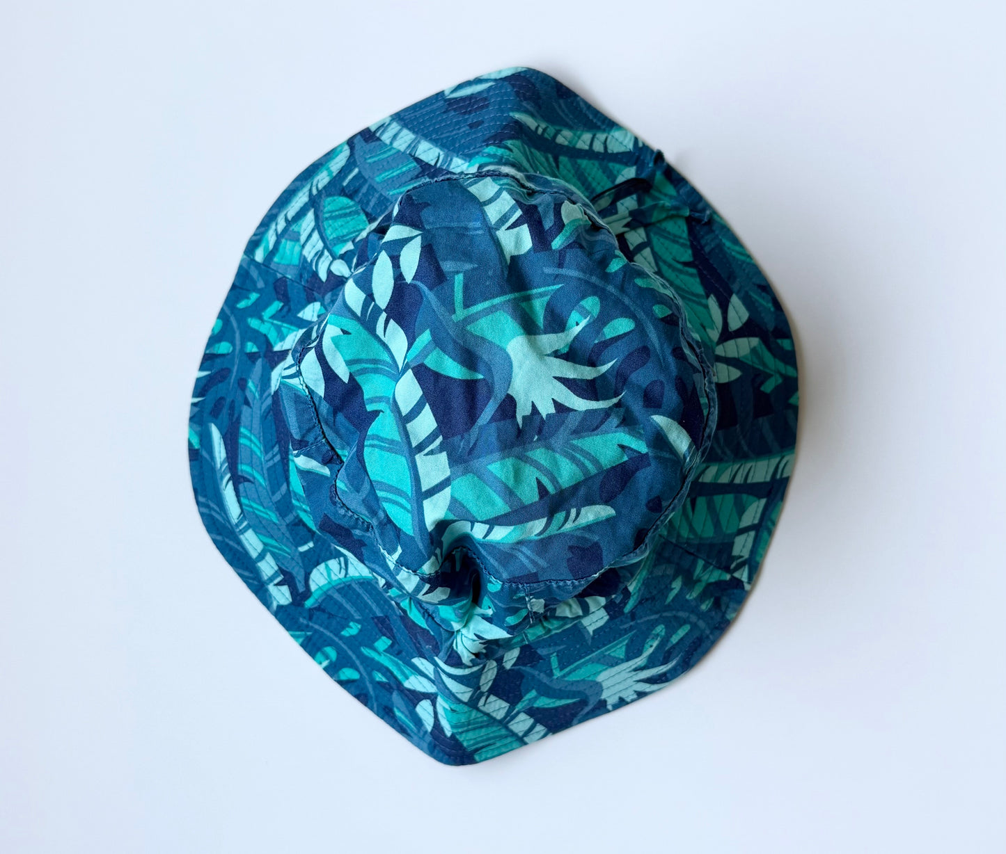 Jan & Jul Blue Leaves Sun Hat (2-5 Years)
