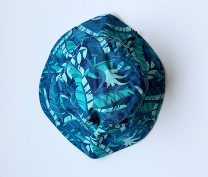 Jan & Jul Blue Leaves Sun Hat (2-5 Years)