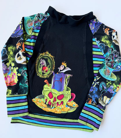 Handmade Disney Evil Villains Black/Green/Purple Pullover Sweater (4T)