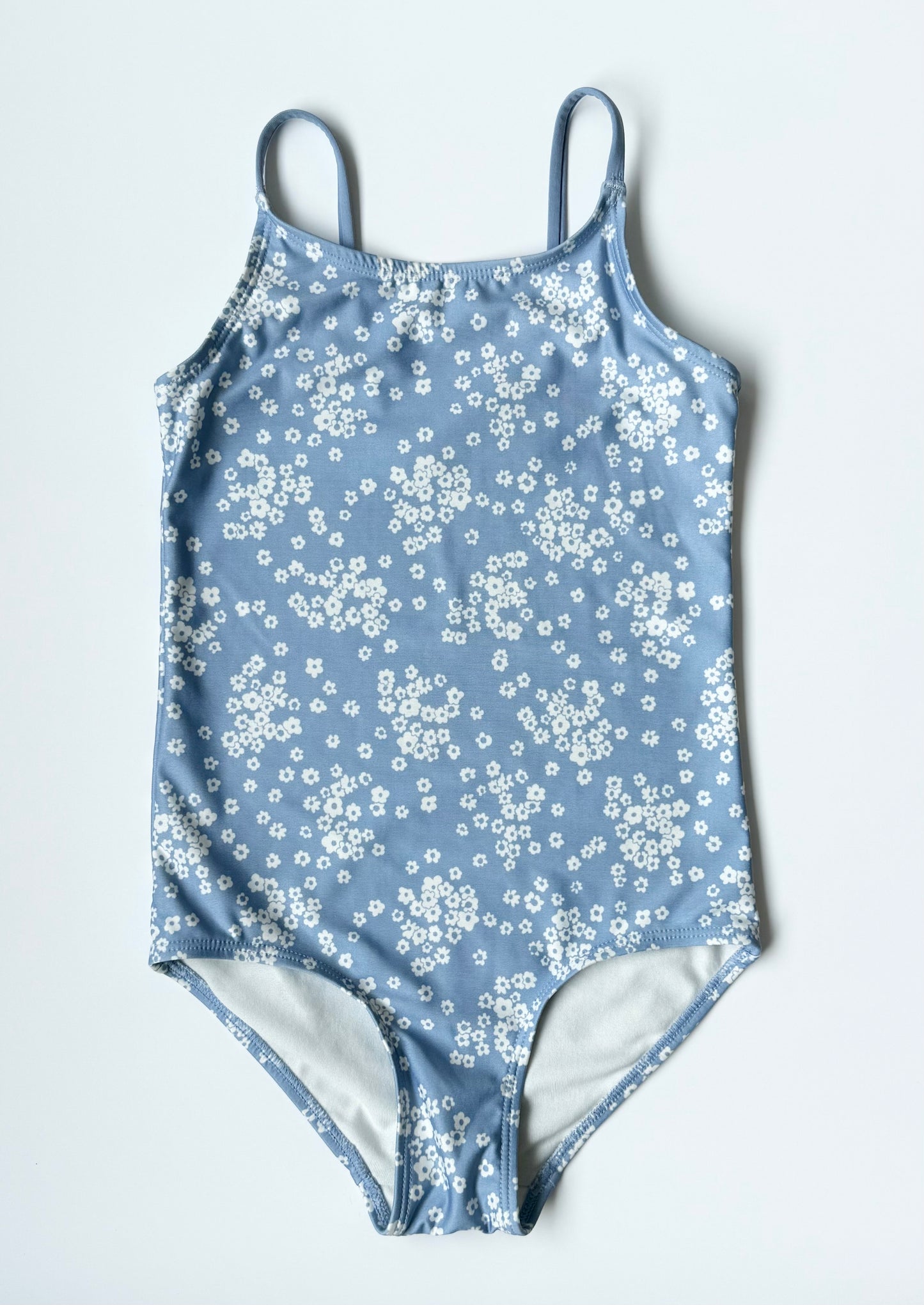 H&M Blue & Disney White Floral One Piece Swimsuit (4-6 Years)