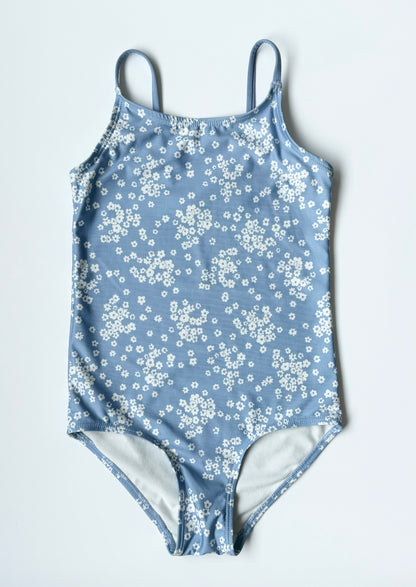 H&M Blue & Disney White Floral One Piece Swimsuit (4-6 Years)
