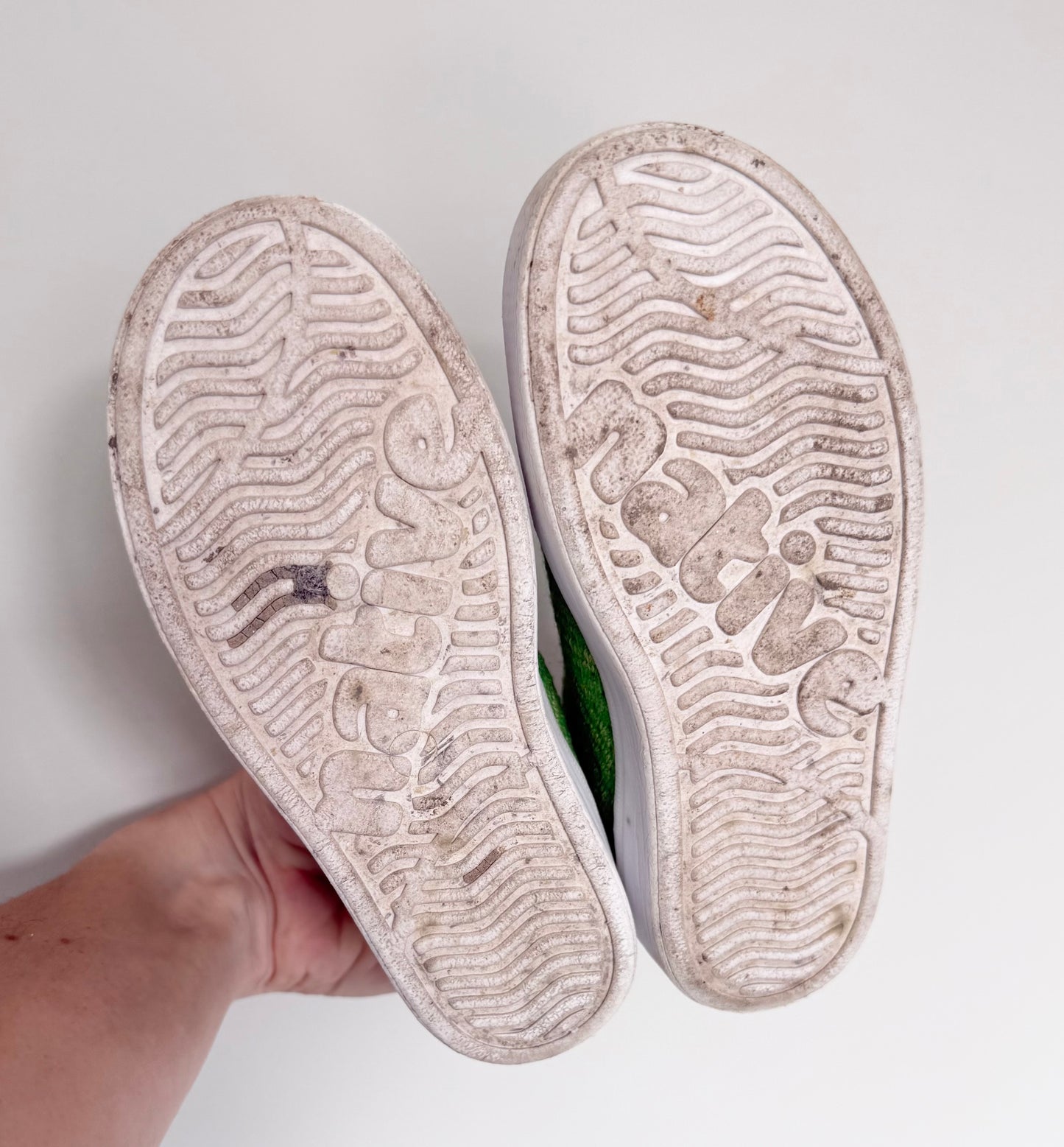 Native Green Knit Mesh Hightop Stretch Lace Sneakers (10)