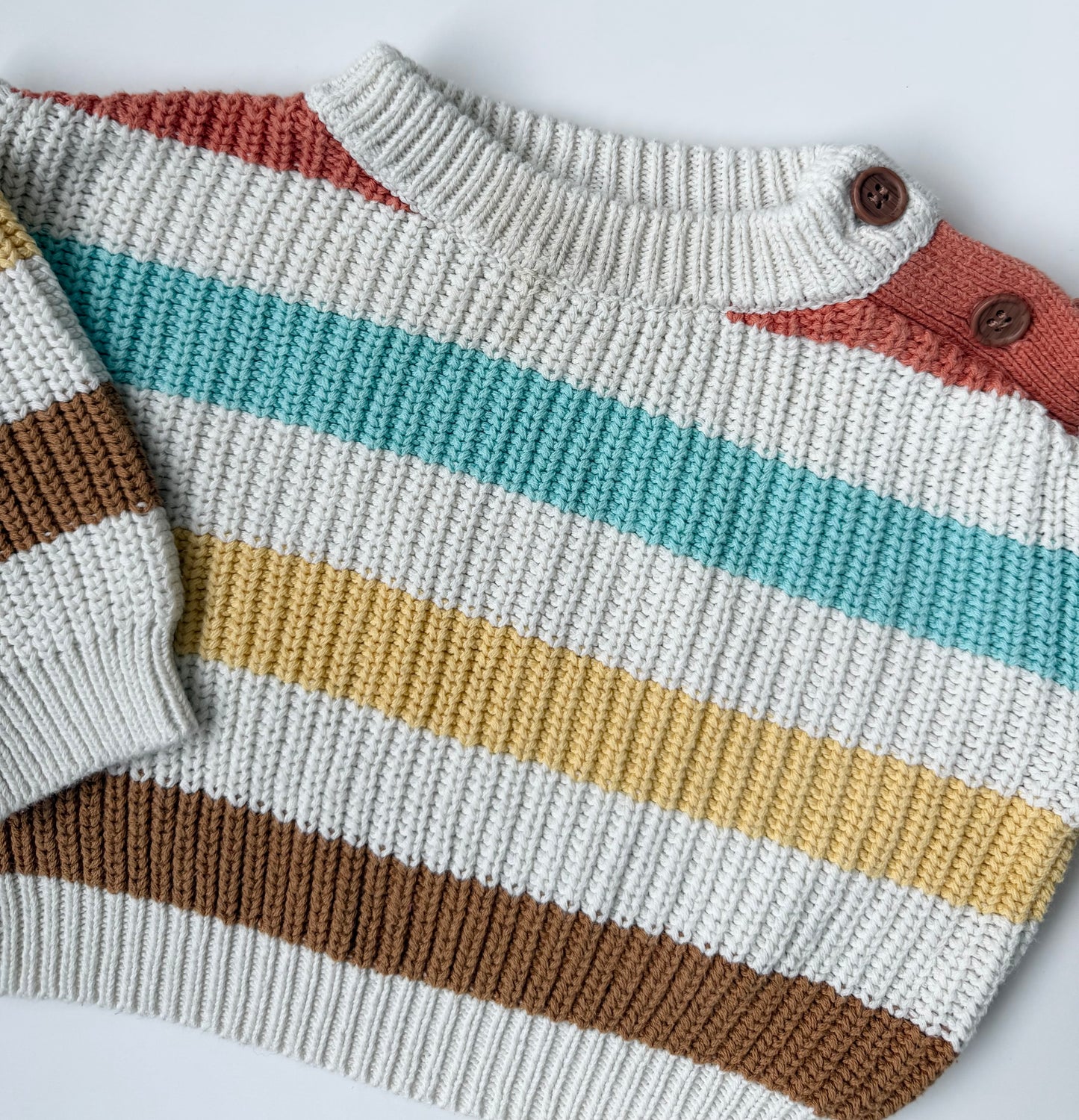 Indigo Baby Multicoloured Striped Knit Sweater (6-12 Months)