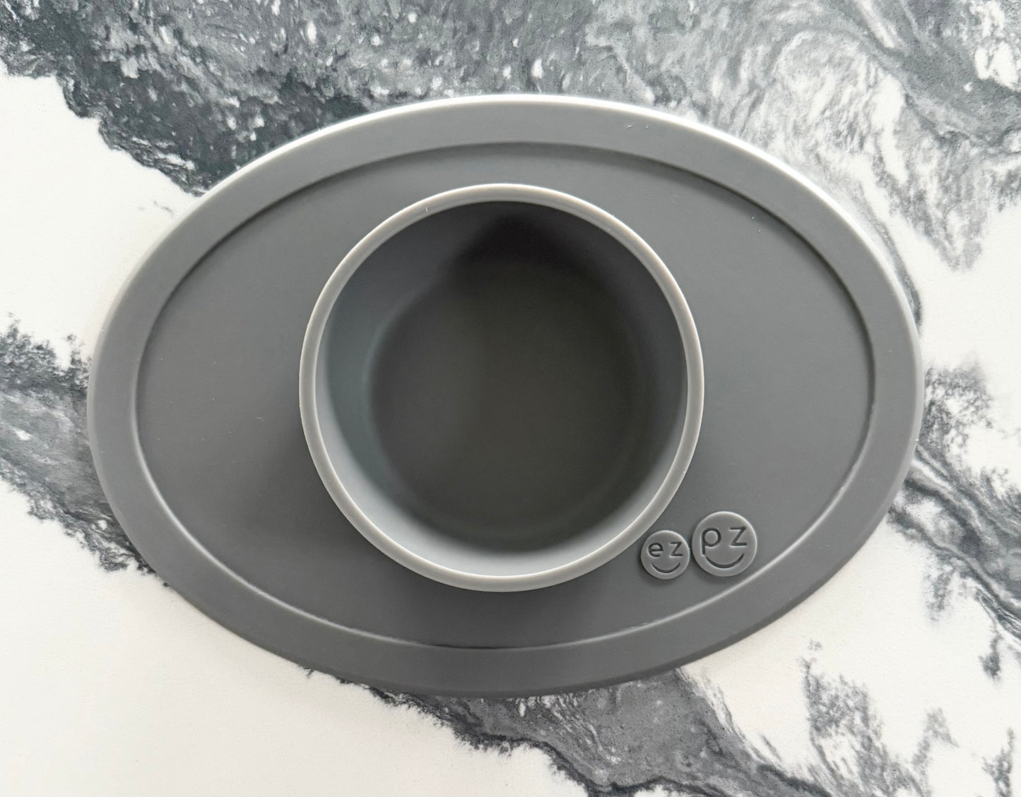 EzPz Tiny Bowl Suction Mat in Grey