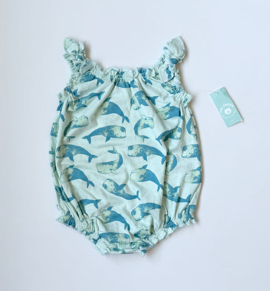 Joe Fresh Blue Whales Summer Romper - New (0-3 Months)