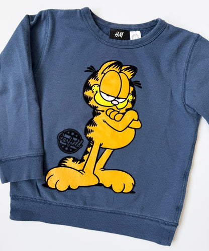H&M x Garfield Navy Sweater (2-4 Years)